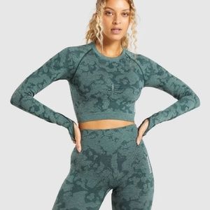 Gymshark Adapt Camo Long Sleeve Crop Top